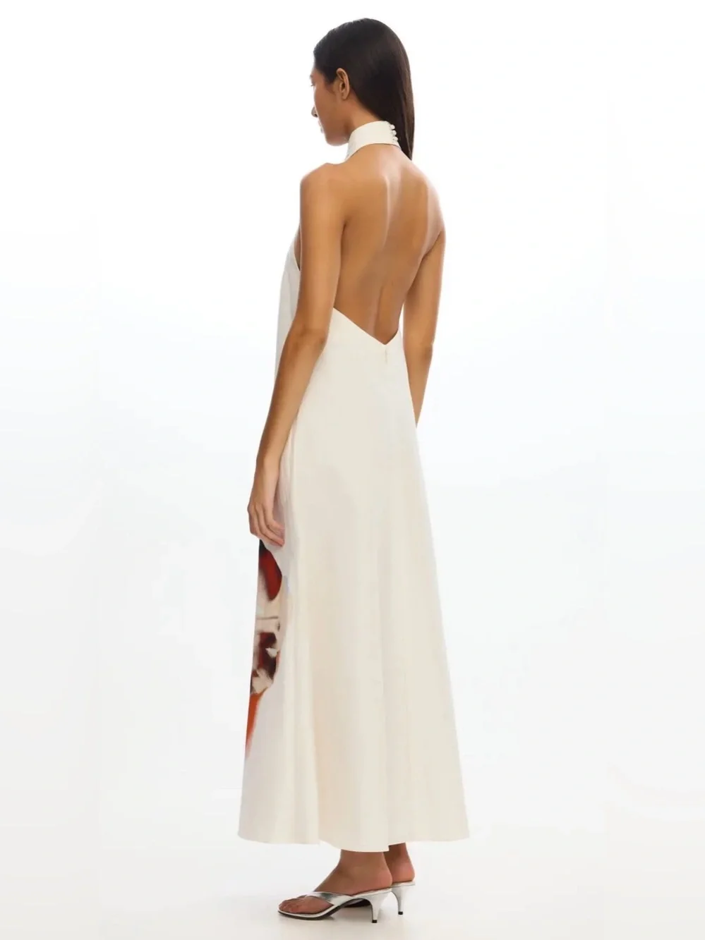 NEW Significant Other Astryd Halter Maxi Dress with Abstract Print, Size 10 - Picture 3 of 7